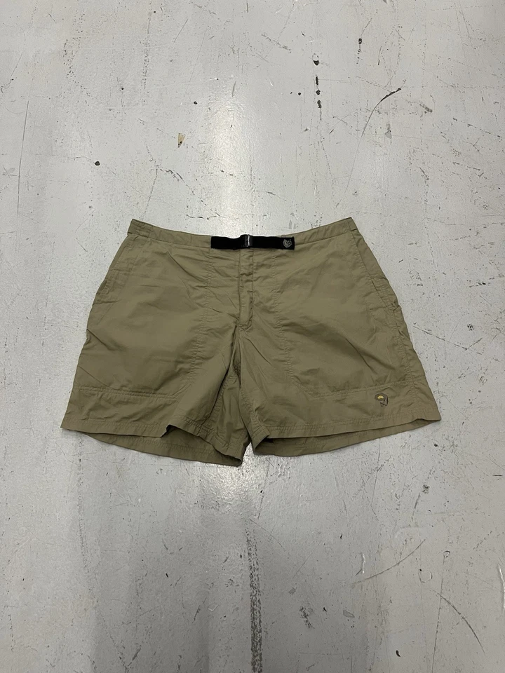 Shorts Mountain Hardwear Masculino XL Marrom Chino Cinto Caminhadas ao Ar Livre Gorpcore - Imagem 1 de 4