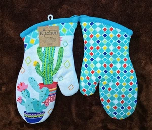 Cactus Oven Mitt Kay Dee Cactus Garden Pattern Set NWT - Picture 1 of 1