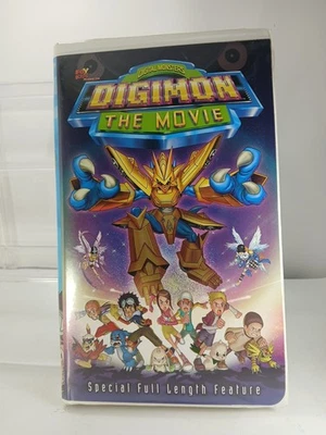 Digimon: The Movie (VHS, 2000) Clamshell Special Full Length Feature Tested  - Image 1 of 4