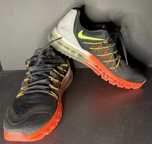 Nike Air Max 2015 Herren 11,5 Schwarz Volt Hot Lava Turnschuhe Schuhe 698902-007 - Bild 1 von 7