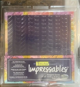 GEL Press Impressables Retro Leaves 12" X 12" - Picture 1 of 2