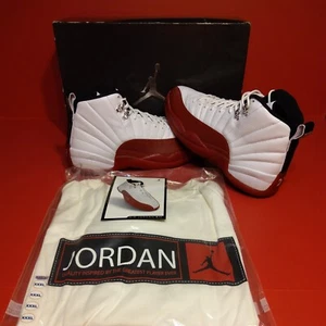 Nike Air Jordan 12 Retro Cherry...White And Red 2009 OG Deadstock Sz12 NIB & tee - Picture 1 of 12