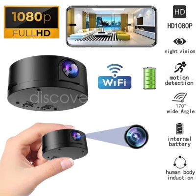 Mini Camera Wifi IP Home Security 1080P HD Night Vision Cam Remote Monitoring - Image 1 of 4