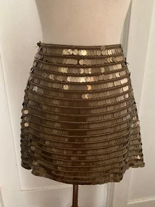 BCBGMAXAZRIA Elka Bronze Sequin Skirt Sze L NWT REG 238$ - Picture 1 of 4