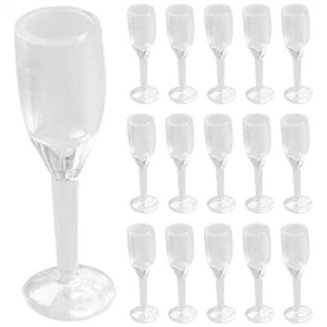20Pcs Doll House Plastic Dollhouse Glasses Cocktail Cup Miniature Goblet Drink - Picture 1 of 12