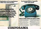 Publicite Advertising 025  1978  Conforama Arthur Martin Brandt (2P) Réfrigérate