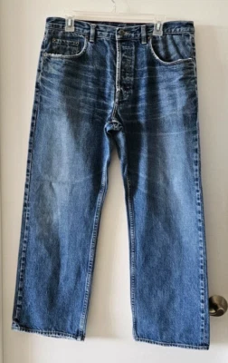BANANA REPUBLIC MENS COTTON DENIM BLUE JEANS 34 W 30 L - Image 1 of 4