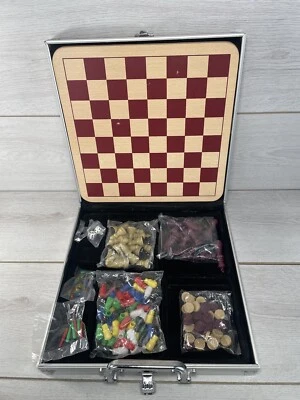 Multi Game Set in Case -  by Cardinal Indus Chess Checkers Backgammon Chess - Image 1 of 4