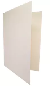 Tarjetas en blanco color crema pre-puntuadas A4 a A5 y A5 a A6 240 gsm - Imagen 1 de 3