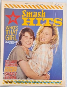 Smash Hits 2-15 February 1984 Cyndi Lauper Stuart Adamson Thomas Dolby - Picture 1 of 4