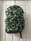 Minecraft Bookbag  Laptop Sleeve, Green & Black  Backpack