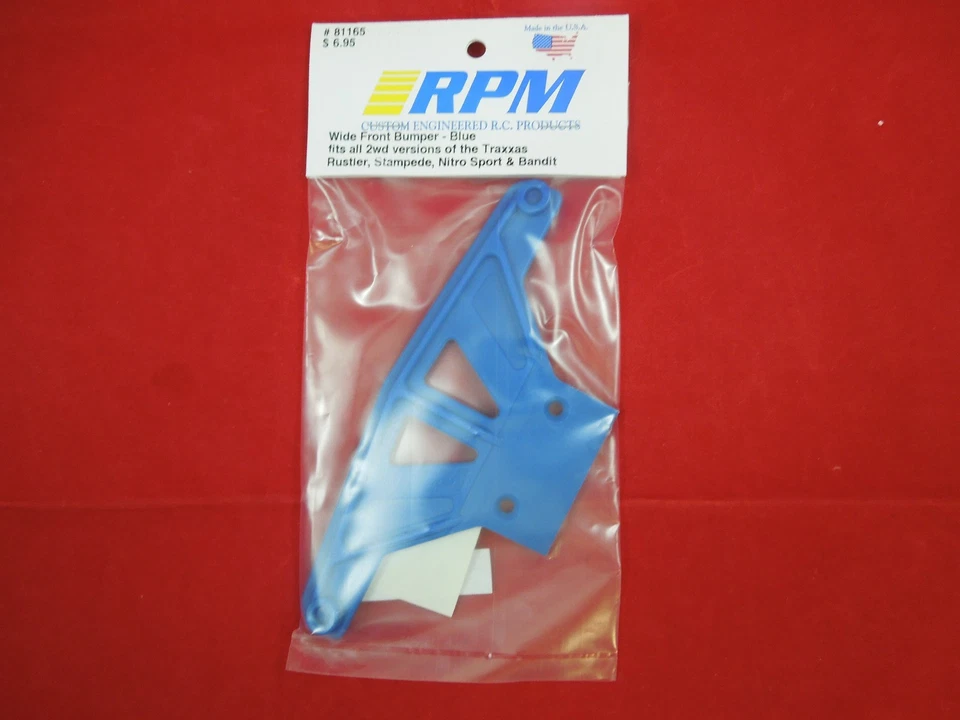 RPM 81165 Wide Front Bumper Blue Traxxas Stampede 2wd VXL Xl5