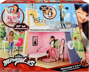 Miraculous Ladybug Marinette Bedroom Playset Ages 3+ New Dollhouse Doll House - Picture 1 of 7