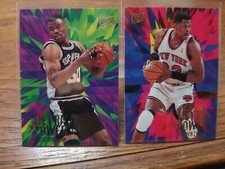 1995-96 David Robinson Fleer Ultra Ultra Power # 10 Patrick Ewing #2 insert lot