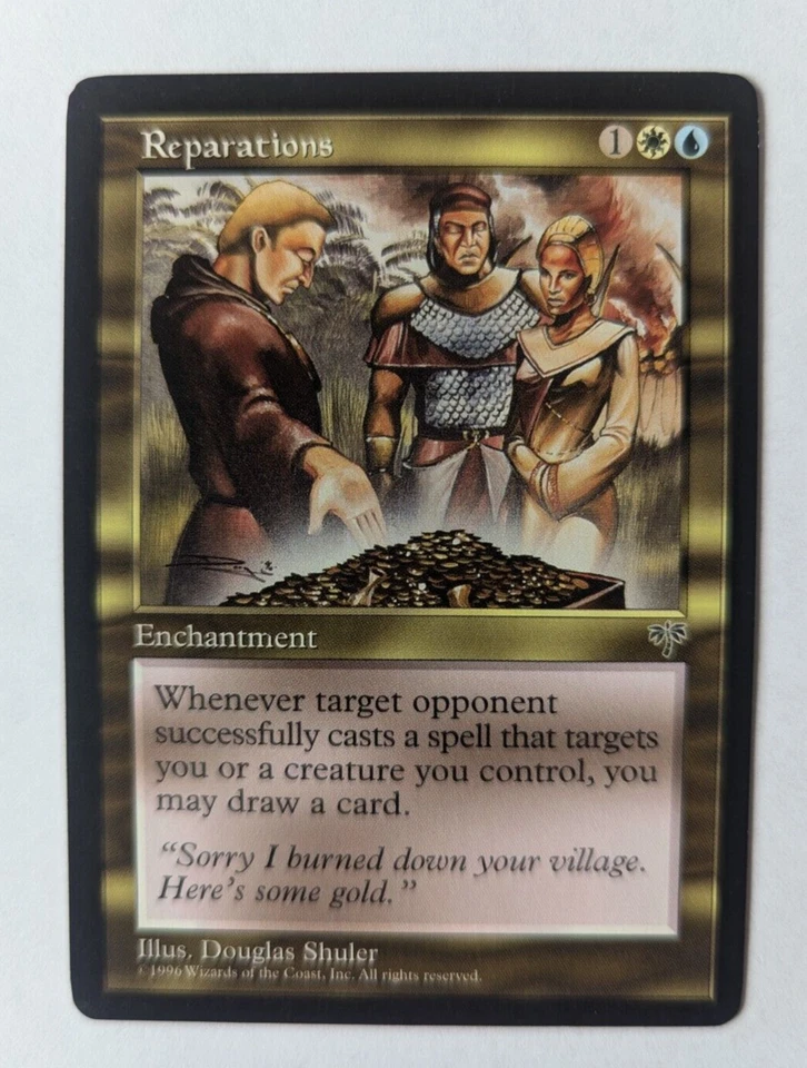 Magic Mtg Mirage Reparations   moderately played - Image 1 of 1