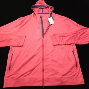PETER MILLAR GOLF HOODIE SWEATER -XXL- RED JACKET CROWN SPORT ACTIVE -CLOUDGLOW - Picture 1 of 15
