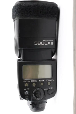 Canon 580EX II Speedlite Flash for Canon SLR Cameras Tested Working w Tracking - Image 1 of 4