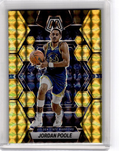 2022-23 Panini Mosaic Jordan Poole Yellow Reactive Prizm #7