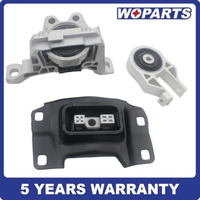3pcs Motor AND Trans Mount Set FIT FOR 2013-2016 Ford Focus S SE Titanium 2.0L - Image 1 of 4
