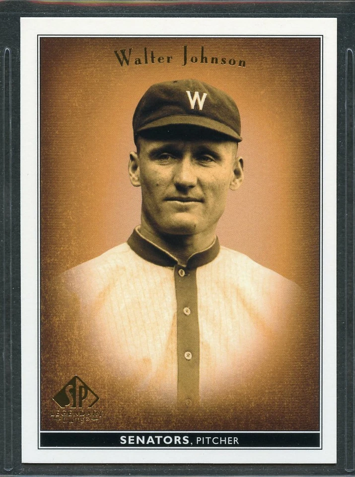 2002 SP Legendary Cuts Baseball - #87 - Walter Johnson - Washington Senators - Image 1 of 1