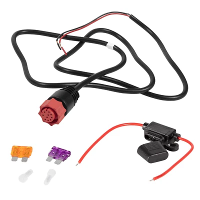Upgraded 000-14041-001 Power Cable For Lowrance HDS, Elite FS/Ti2, Hook, Mark - Immagine 1 di 4