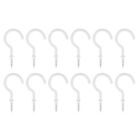  12 Pcs Christmas Tree Window Clings Clothes Hanger Hooks Screw into Small Eyes