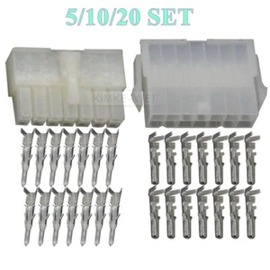 14 Pin/Way Molex Mini-Fit Jr 5557/5559 4.2mm Connector Kits (Plug+Socket+Crimps) - Picture 1 of 5