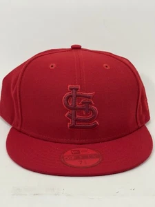 New Era 5950 7-5/8 St Louis Cardinals Hat League Pop Red Fast Shipping 🧢🔥🚚🔥 - Picture 1 of 8