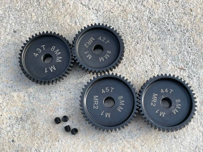 8mm Mod 1.0 Pinion Gears 42-45T  SPEED GEARS RATED TO 200+ MPH!! - Image 1 of 2