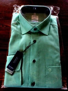 Olymp Tendenz moderne Passform grüne Baumwolle L/S Shirt brandneu in Verpackung - Bild 1 von 7