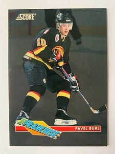 1993-94 SCORE FRANCHISE PAVEL BURE INSERT HOCKEY CARD # 22 Vancouver RARE