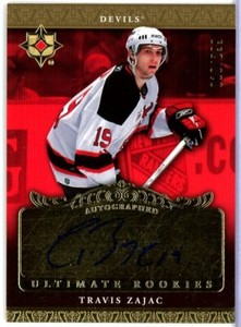 2006-07 Ultimate Collection #119 Travis Zajac RC AUTO /299 - New Jersey DEVILS