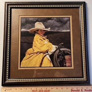 Craig Tennant "Looks Like Rain" Framed Print Little Cowboy Western Art (BC) - Picture 1 of 12