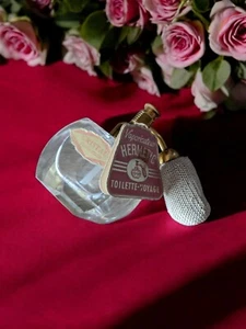 Empty bottle, French vaporizer Hermetic travel toilet, hand cut crystal - Picture 1 of 7