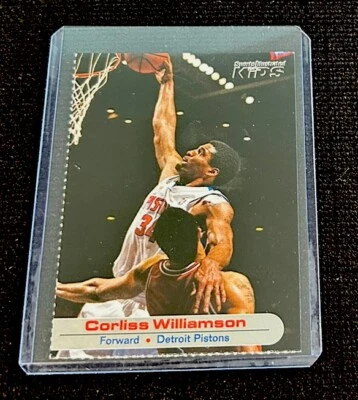 Corliss Williamson Raro Detroit Pistons 2002 NBA Sports Illustrated para niños SI Foto 1 de 2
