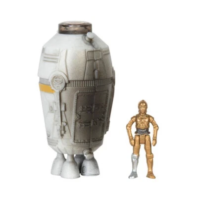 Star Wars Micro Galaxy Squadron Escape Pod C-3PO Scout Class Figure 0072 Toy - Image 1 of 3