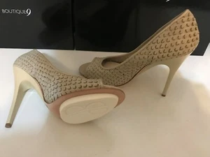 New BOUTIQUE 9 Women's Excite Open Toe Pump, Taupe, Size 7.5 M - Picture 1 of 4