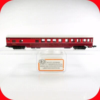 N Scale *NORTH POLE & SOUTHERN* SANTA CLAUS 1994 Observation Car, CON-COR 00094N - Image 1 of 4