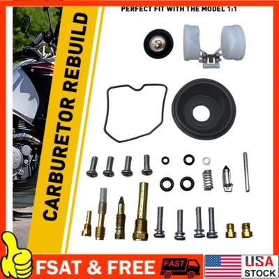 New For Kawasaki KLR650 KLR 650 1987-2018 CARBURETOR CARB REPAIR REBUILD KIT - Image 1 of 4