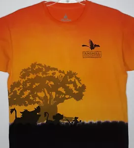 T-shirt Disney Animal Kingdom Re Leone taglia L grande tie dye Timon Simba Pumbaa - Foto 1 di 5