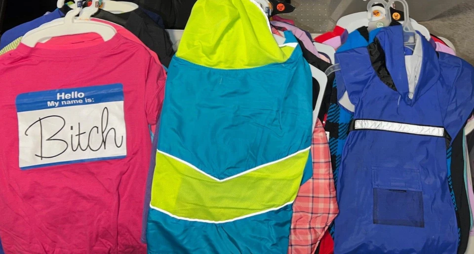 Massive DOG Clothes/Sweaters/Jackets/Shirts/Hoodie LARGE Lot! 60 Pieces NEW L21S - Image 1 of 4