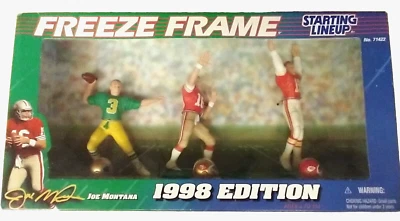 Joe Montana 1998 FOOTBALL NFL Starting Lineup Collectors Figurine set New in Box - Image 1 of 4