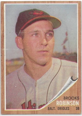 Topps Baseball #45 1962, Brooks Robinson, (HOF), casi nuevo--¡Excelente! Foto 1 de 2