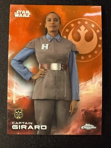 Captain Girard 2025 Topps Chrome Star Wars Rebel Orange Refractor /25 #17 - Picture 1 of 3