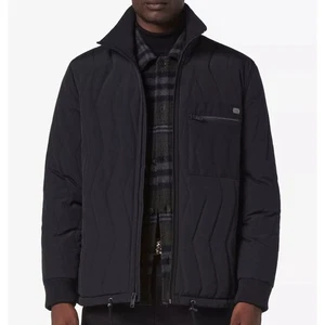 NWT $275 Andrew Marc Floyd Quilted Bomber Jacket, Black, Men’s XL - Picture 1 of 13