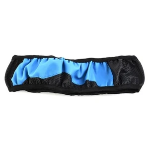 1 Pc Black & Blue Carbon Fiber Leather Soft Car Cars Steering Wheel Cover Glove - Picture 1 of 17