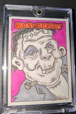 2025 Topps Wacky Packages Halloween - Boceto 1/1 - Retrato de pies de criatura Foto 1 de 4