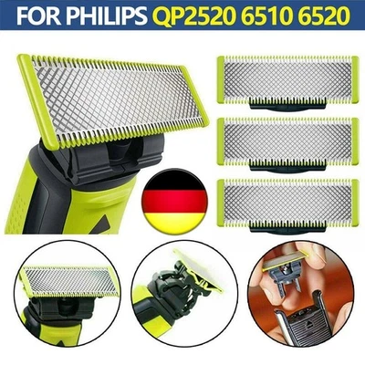 MARKENLOS 3XFür Philips One Blade Rasier Klinge OneBlade Ersatzklinge QP2520/QP2530/QP2630