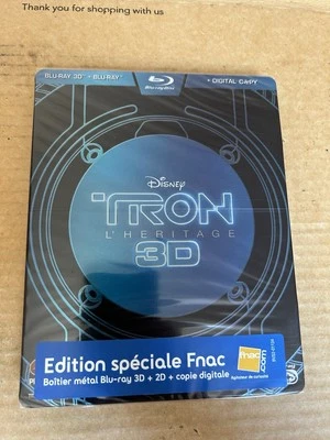 Tron Legacy Reg Free Blu Ray Steelbook NEW & SEALED Disney Jeff Bridges Import - Image 1 of 4