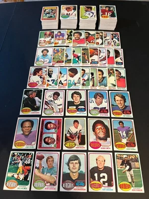 1976 Topps F.B.- 450 / 528- Bob Griese, Terry Bradshaw, K. Stabler-many stars ++ - Image 1 of 4